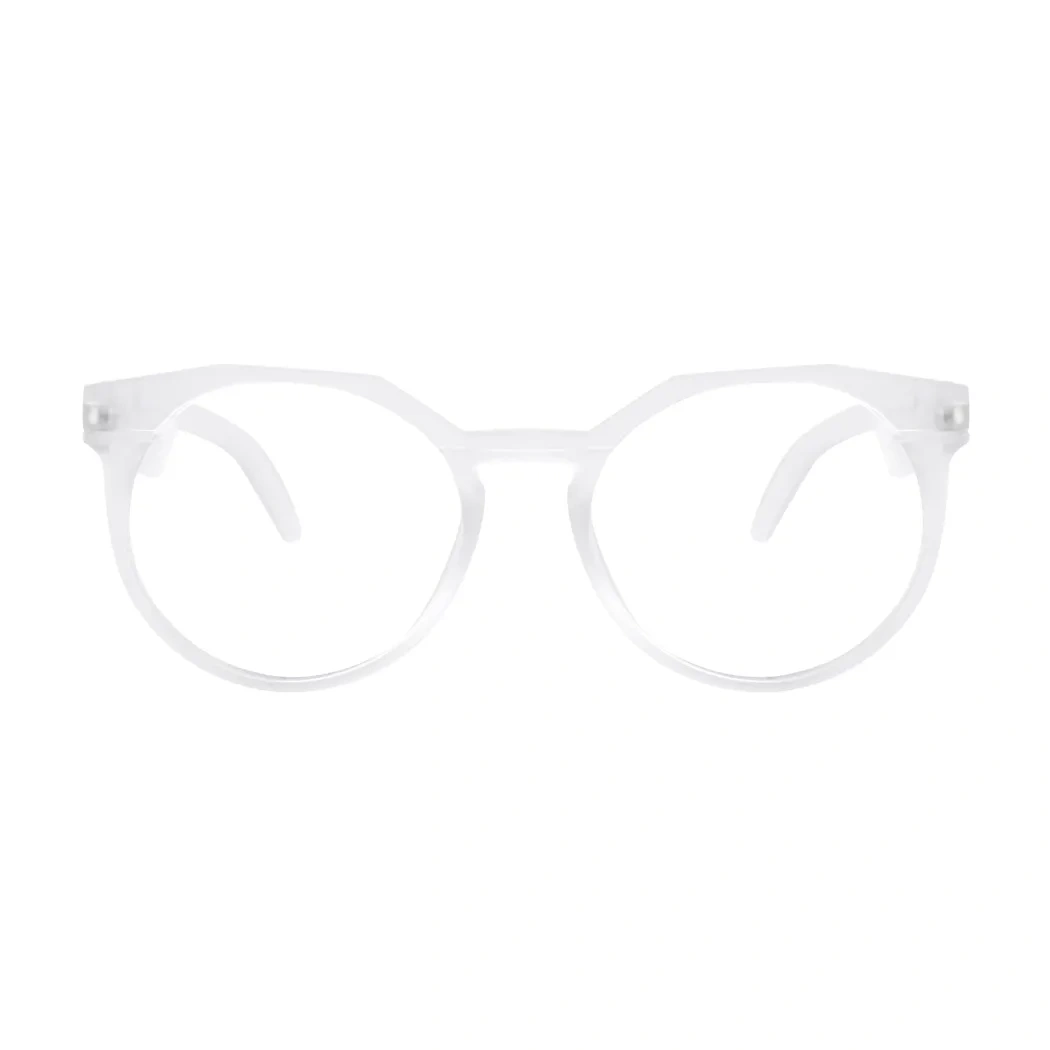 Round White Eyeglasses