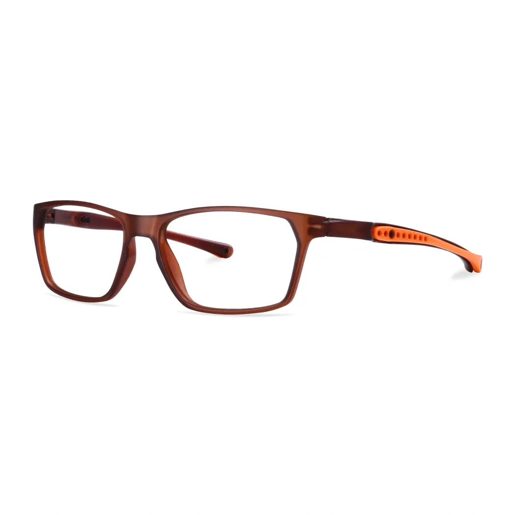 Rectangle Transparent Brown