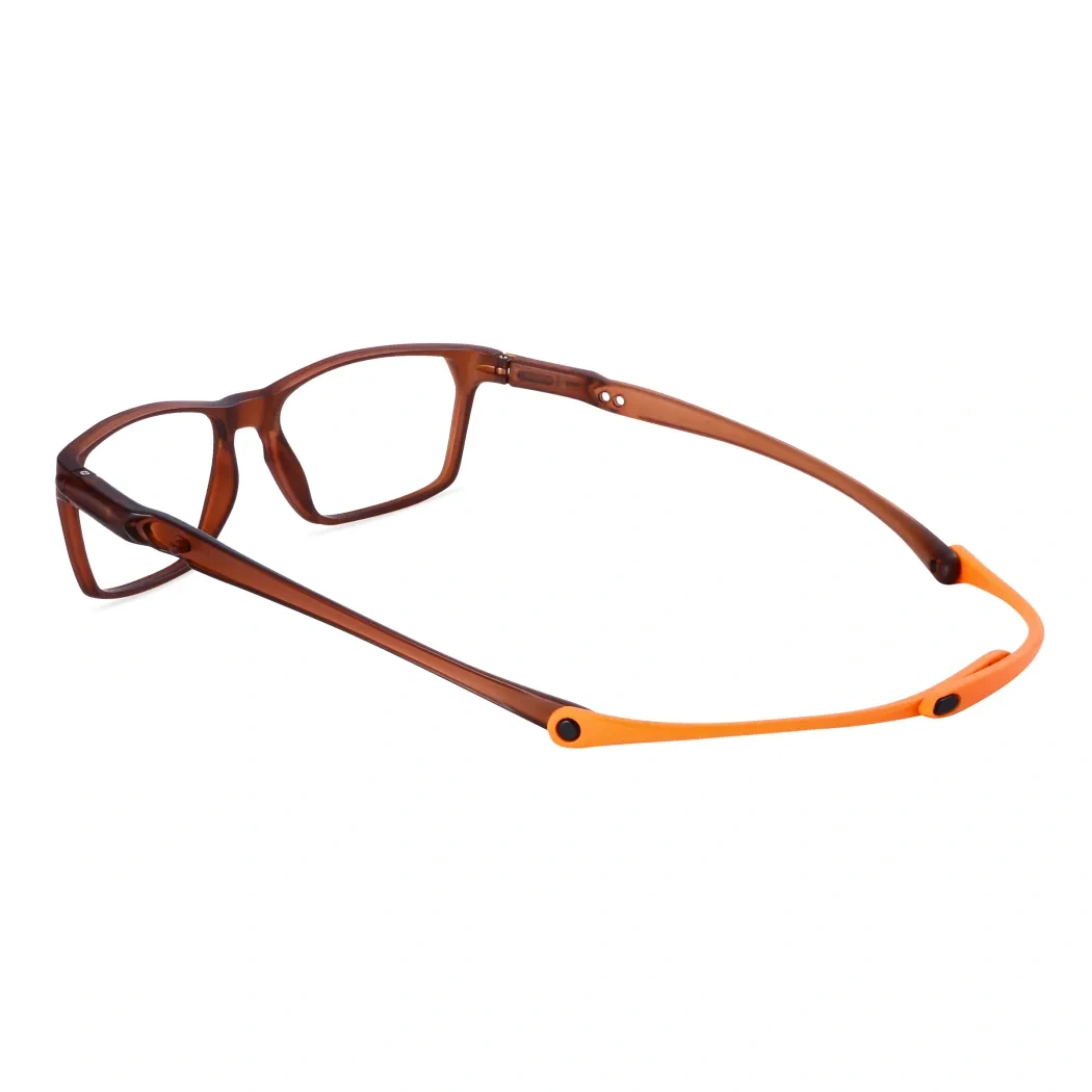 Rectangle Transparent Brown