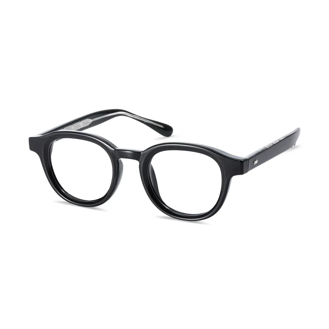 Oval Black Eyeglasses