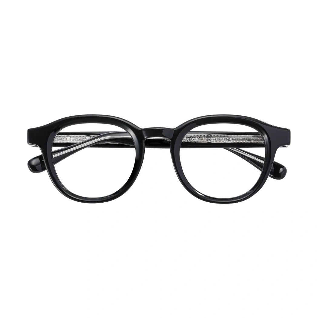 Oval Black Eyeglasses
