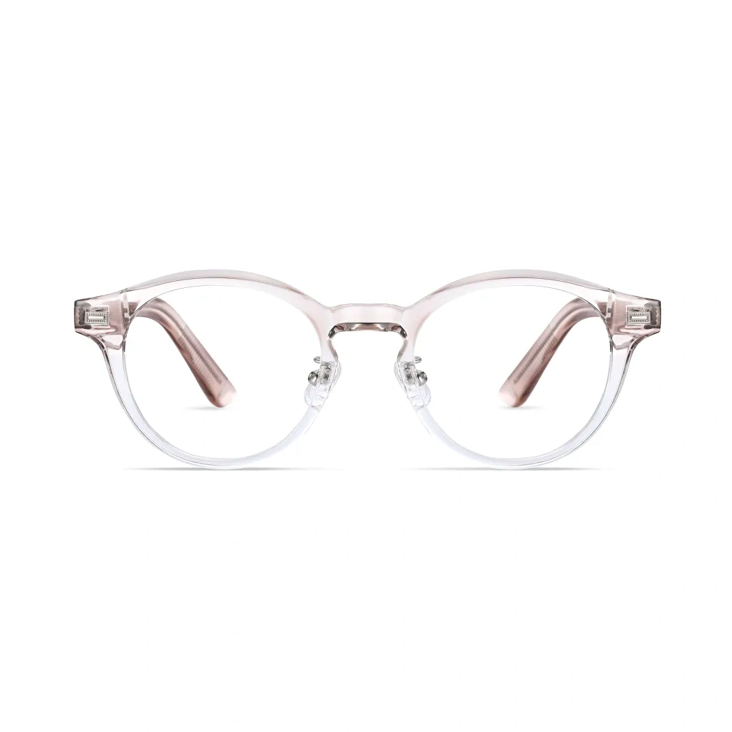 Oval Pink/Gold Eyeglasses
