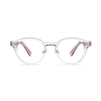 Oval Pink/Gold Eyeglasses