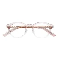 Oval Pink/Gold Eyeglasses