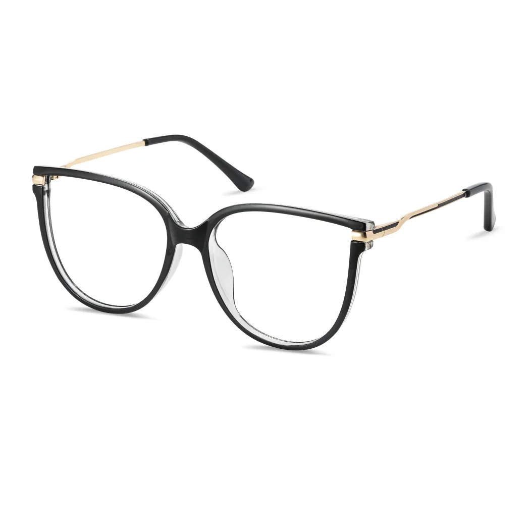 Oval Black Eyeglasses