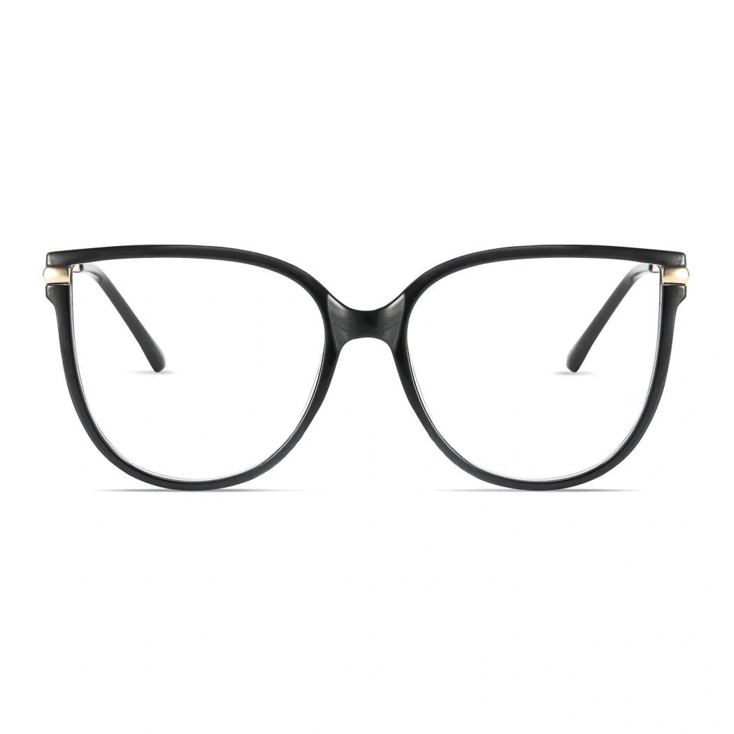 Oval Black Eyeglasses
