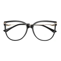 Oval Black Eyeglasses