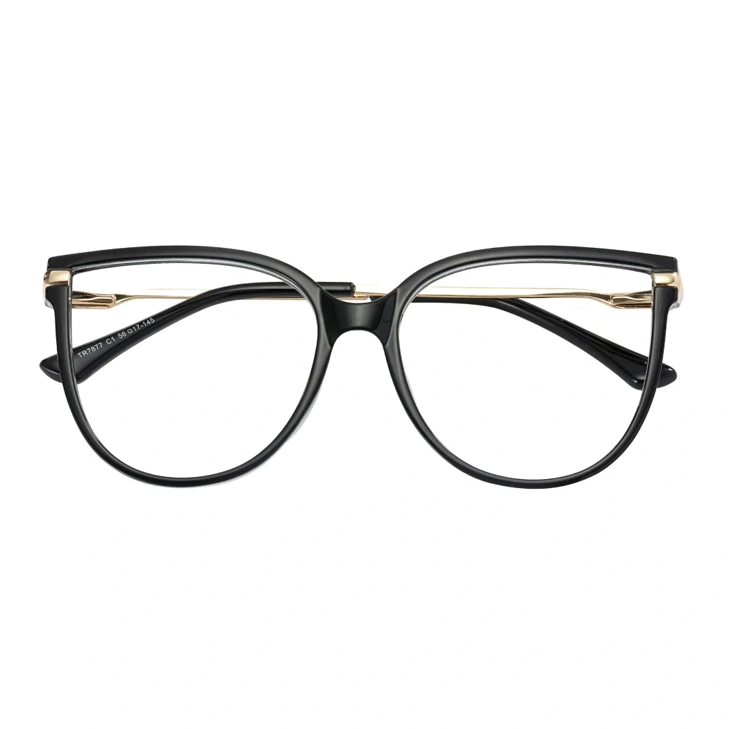Oval Black Eyeglasses