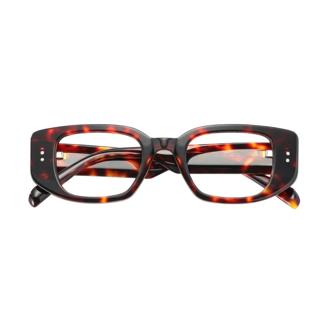 Rectangle Tortoiseshell Eyeglasses