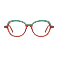 Oval Transparent Red