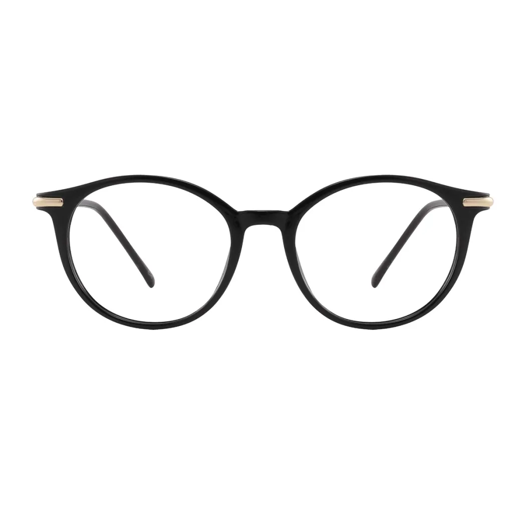 Oval Black Eyeglasses