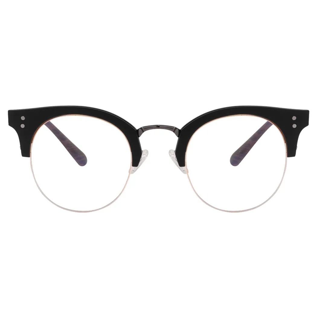 Browline Matte Black Eyeglasses