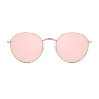 Round Rose Gold Sunglasses