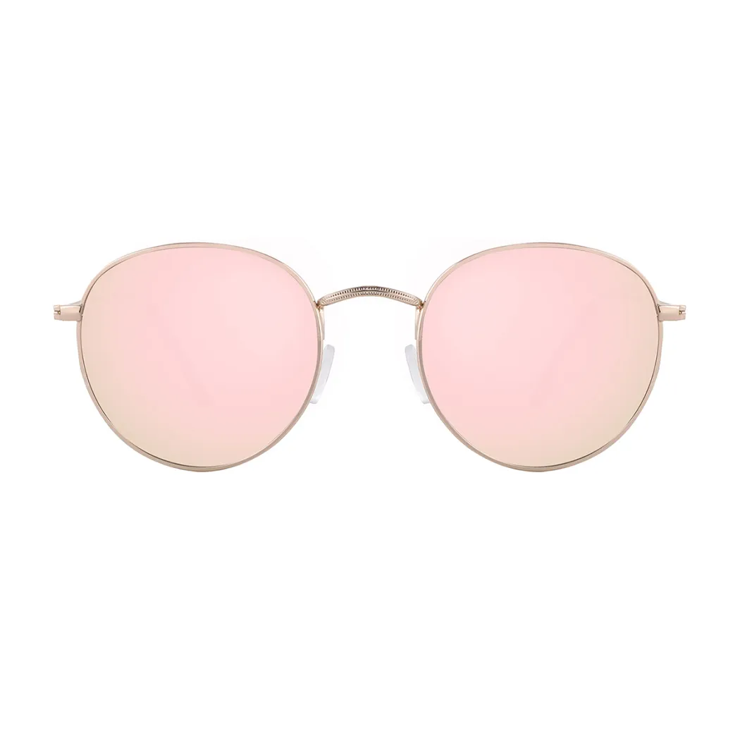 Round Rose Gold Sunglasses