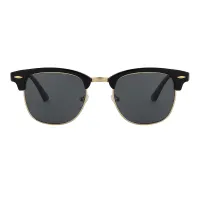 Browline Black Gold Sunglasses
