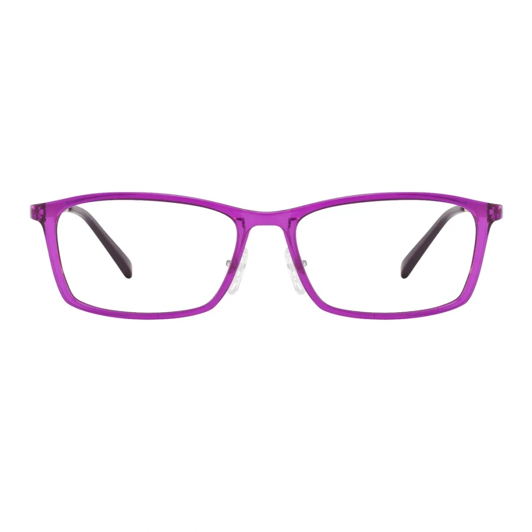 Rectangle Purple Reading Glasses