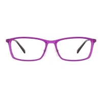 Rectangle Purple Reading Glasses