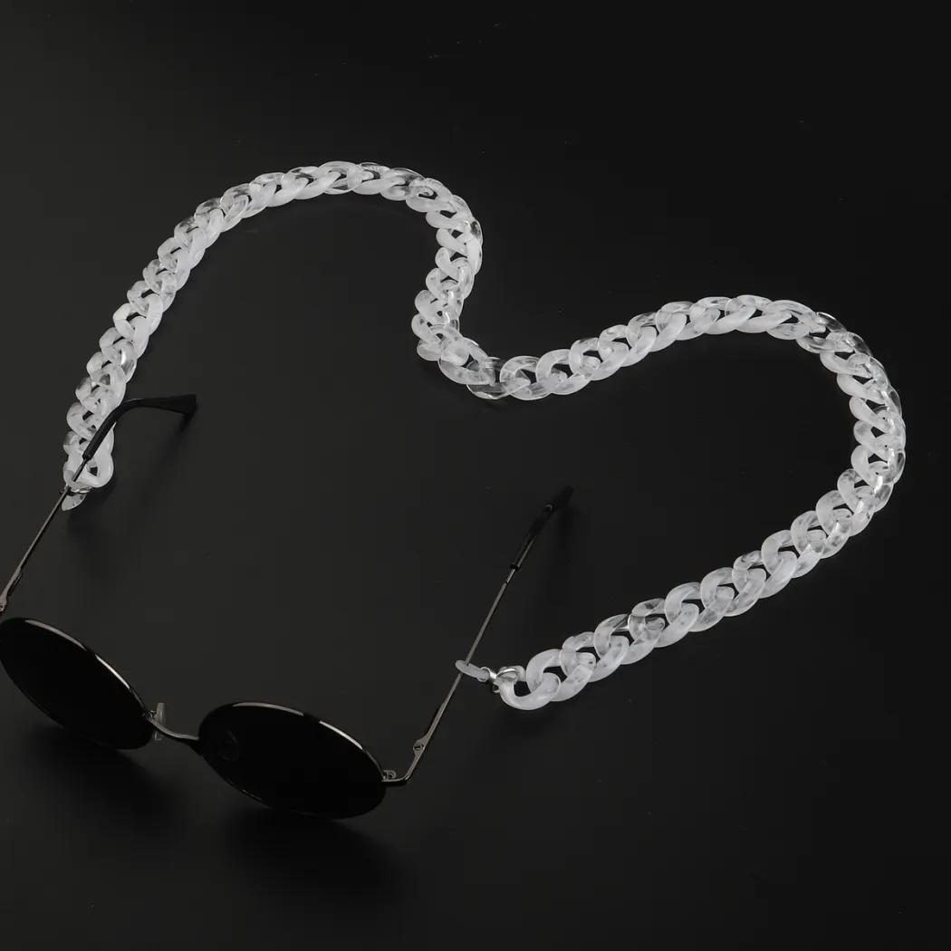 Clear eyeglasses chain