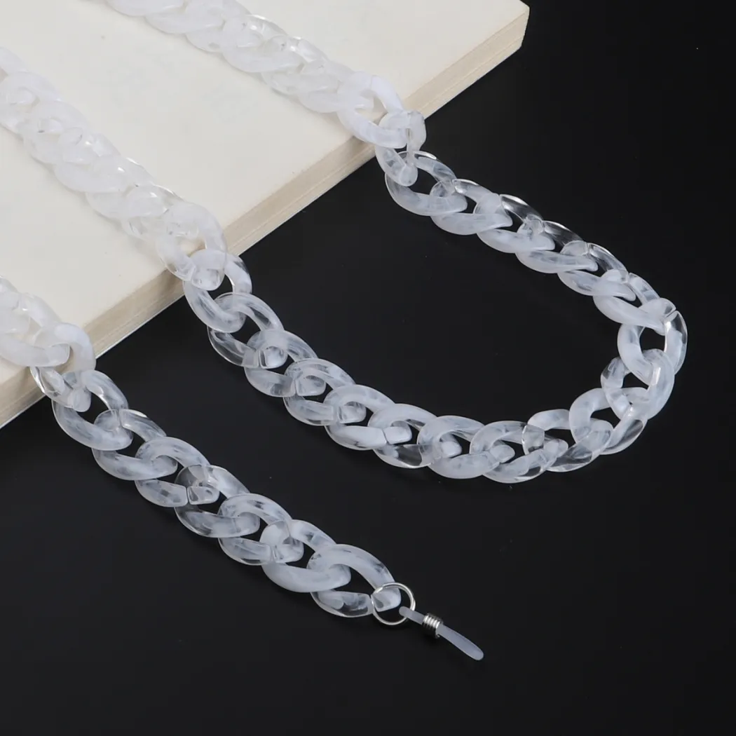 Clear eyeglasses chain