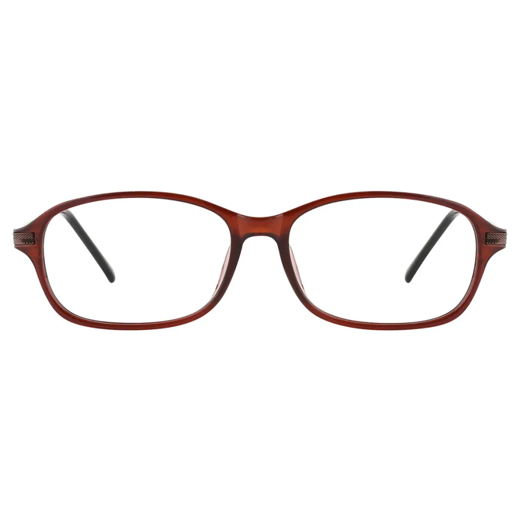 Oval Brown Eyeglasses