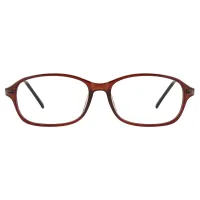 Oval Brown Eyeglasses