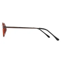 Oval Brown Eyeglasses