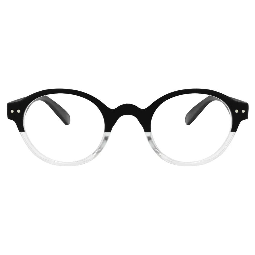 Round Black Reading Glasses