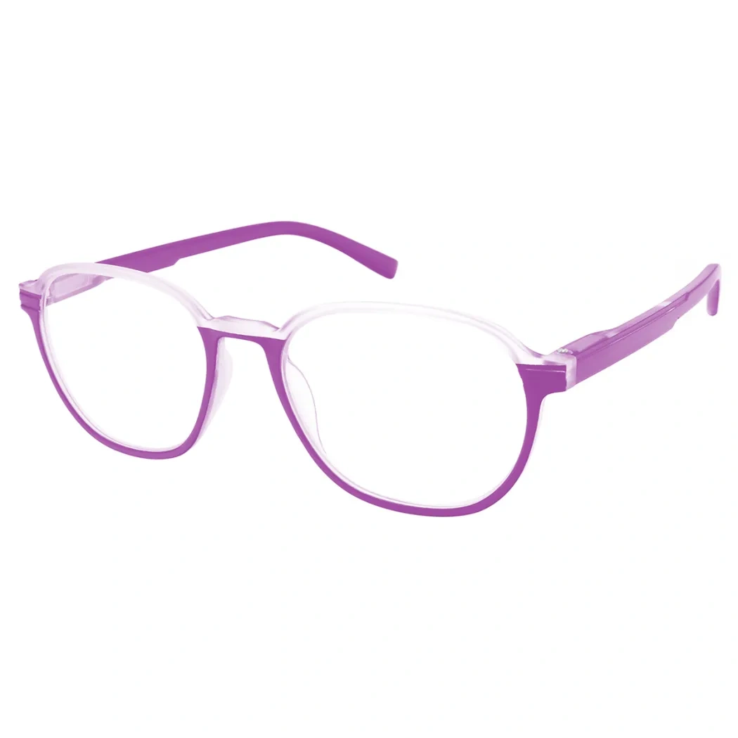 Round Purple Reading Glasses