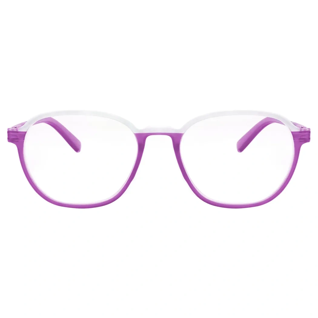 Round Purple Reading Glasses