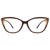Cat-eye Brown Reading Glasses