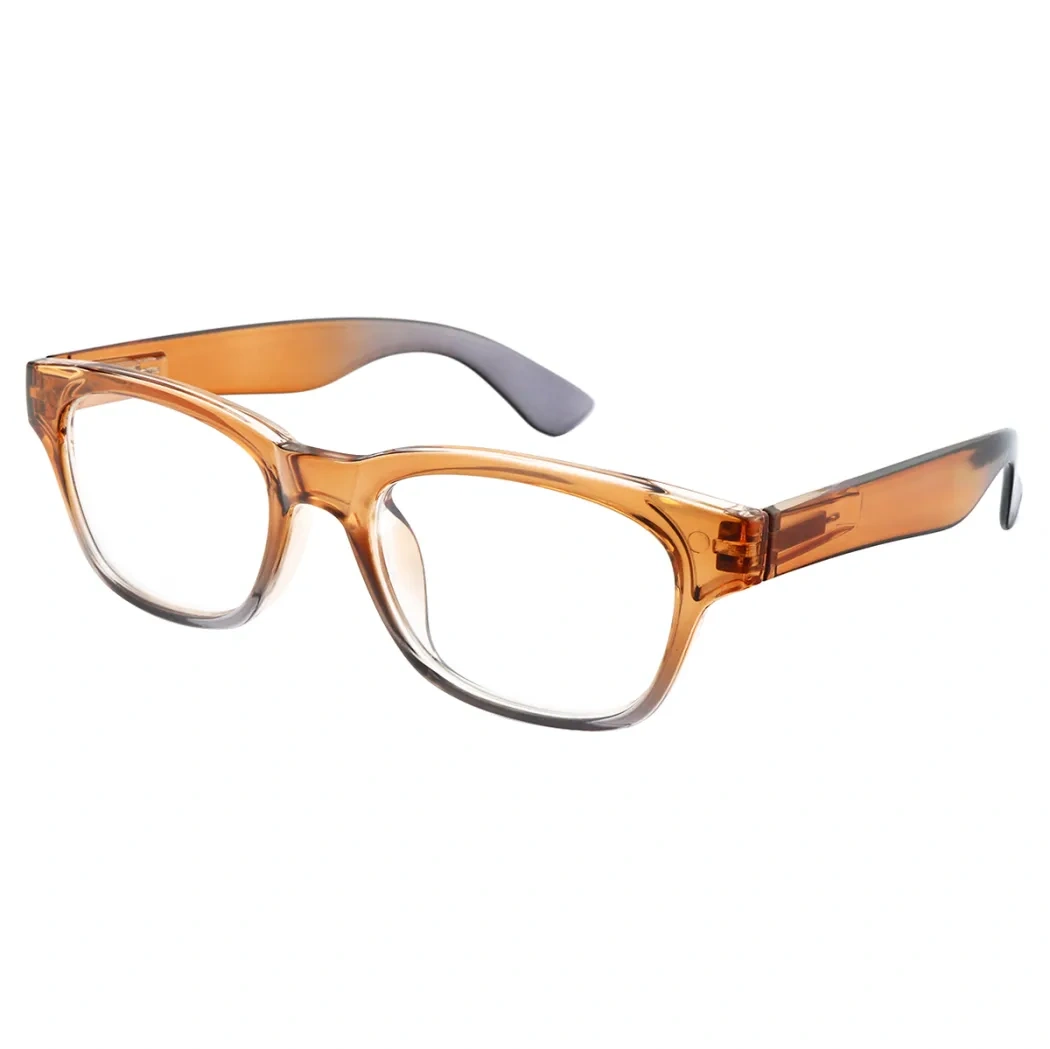 Square Orange Reading Glasses