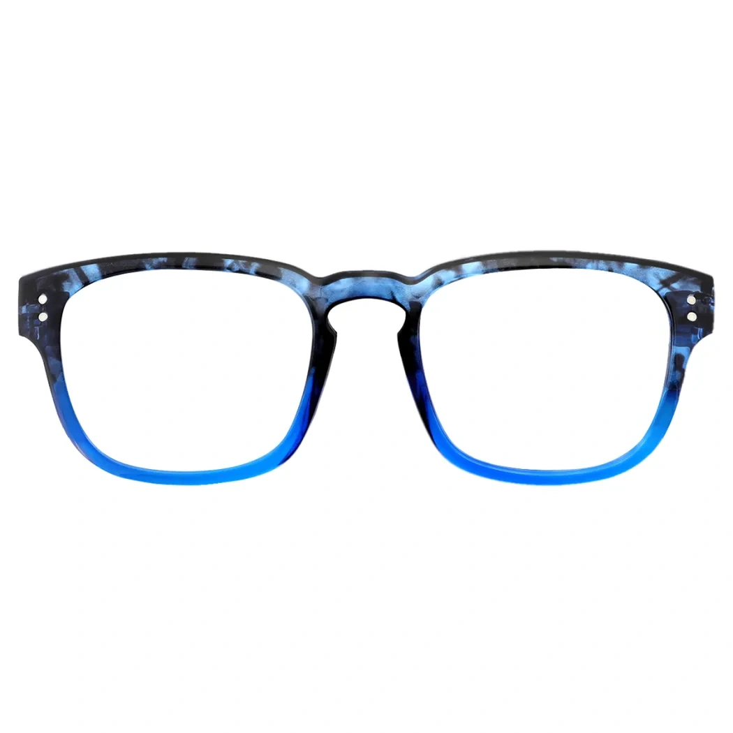 Square Blue Reading Glasses