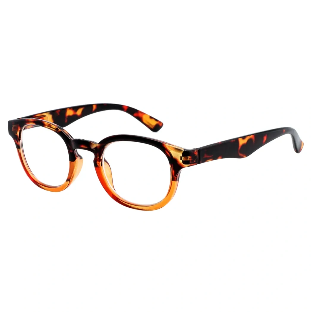 Round Orange Reading Glasses