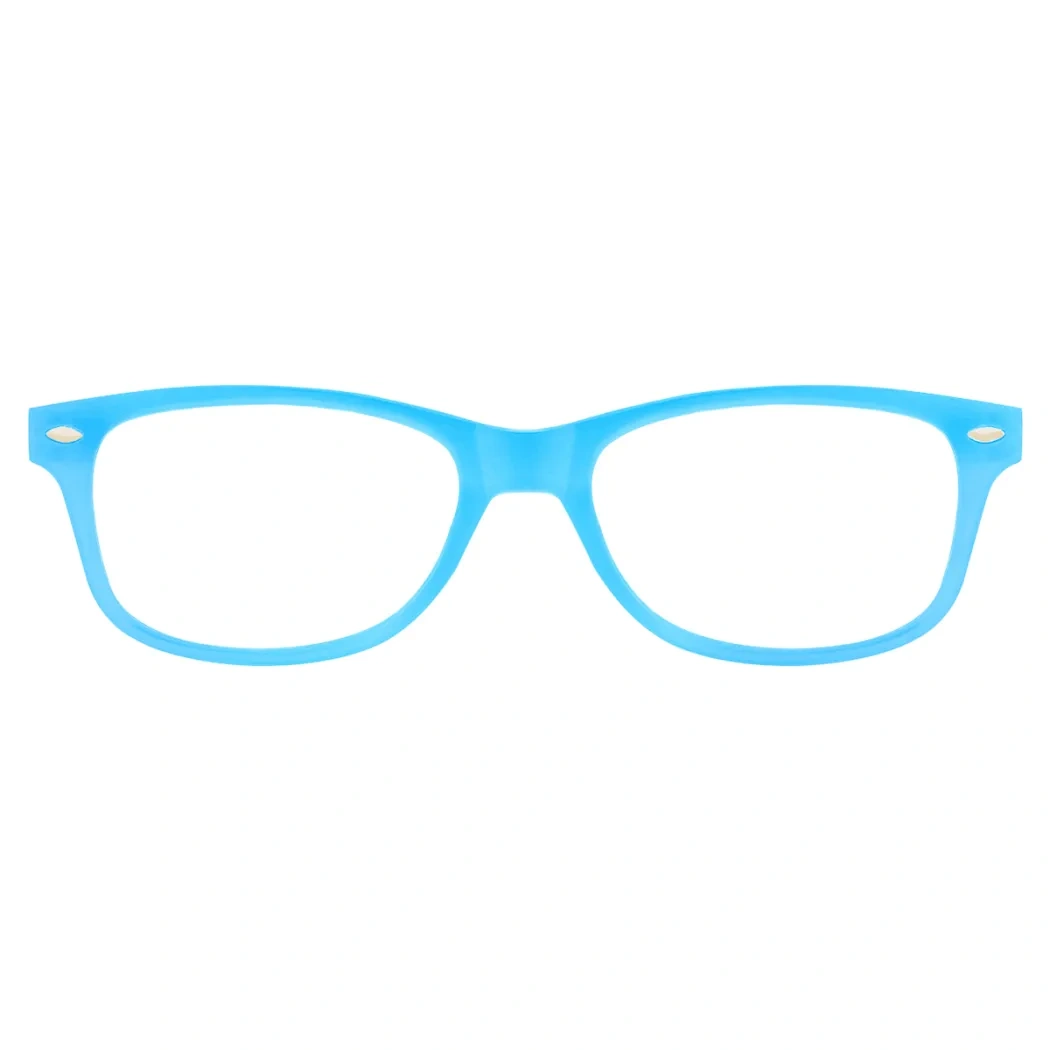Rectangle Blue Reading Glasses
