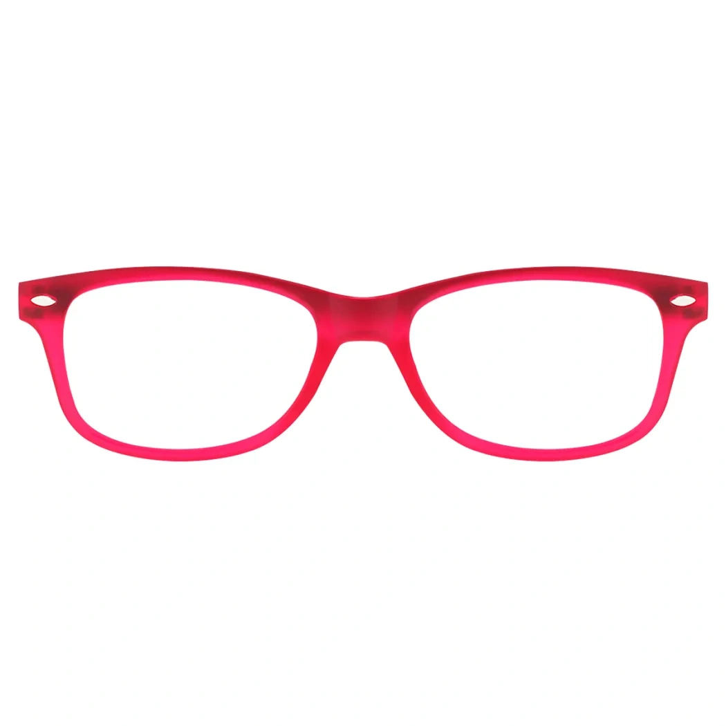 Rectangle Red Reading Glasses