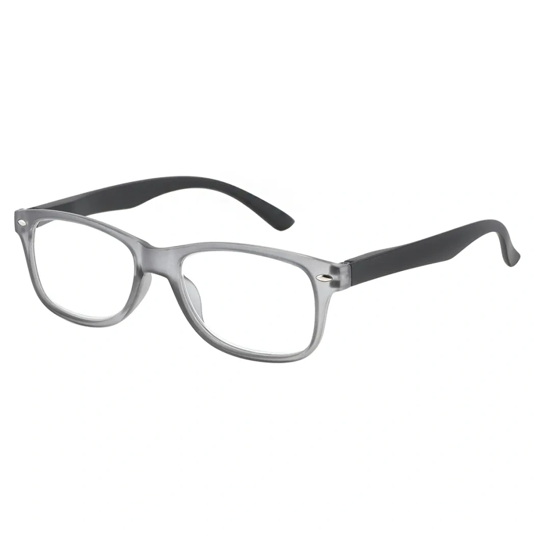 Rectangle Grey Reading Glasses