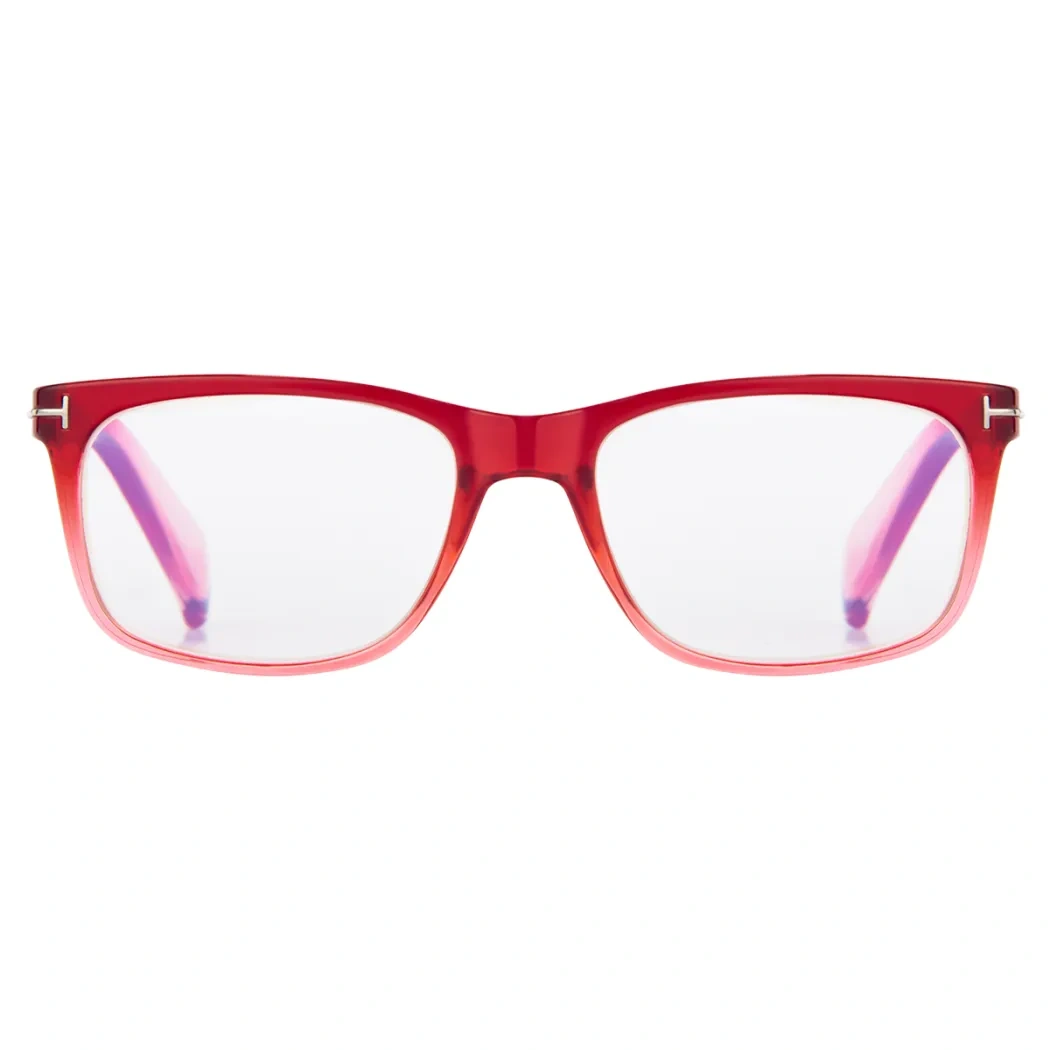 Rectangle Red Reading Glasses