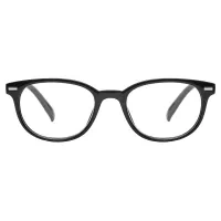 Oval Black Reading Glasses