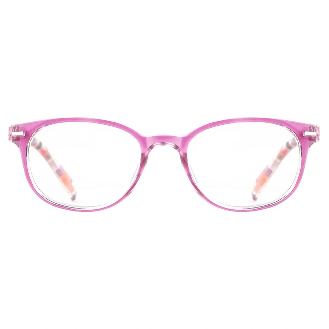 Oval Pink Reading Glasses