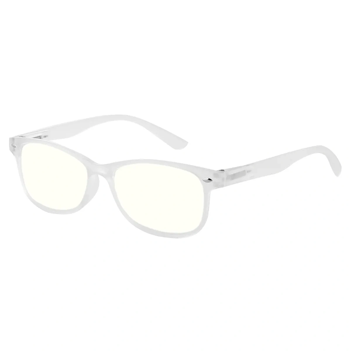 Oval White Reading Glasses