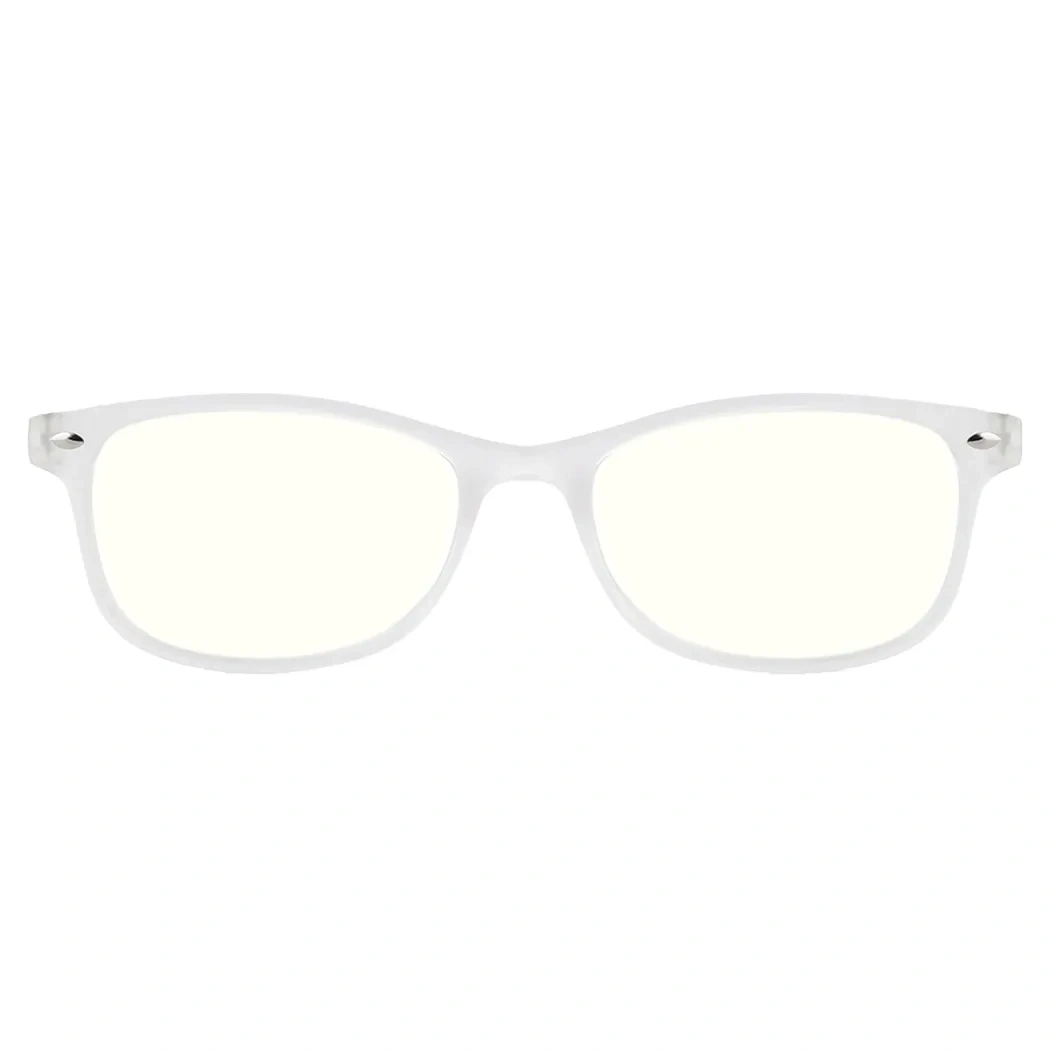 Oval White Reading Glasses