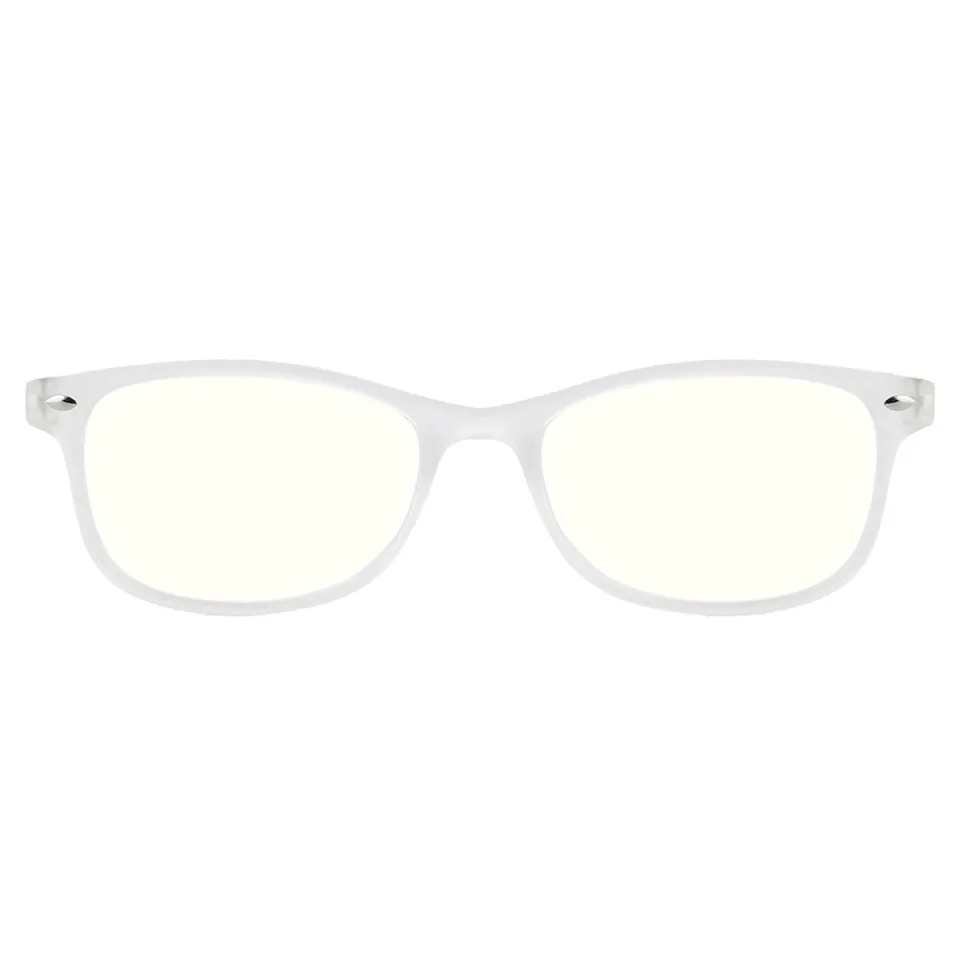 Oval White Reading Glasses