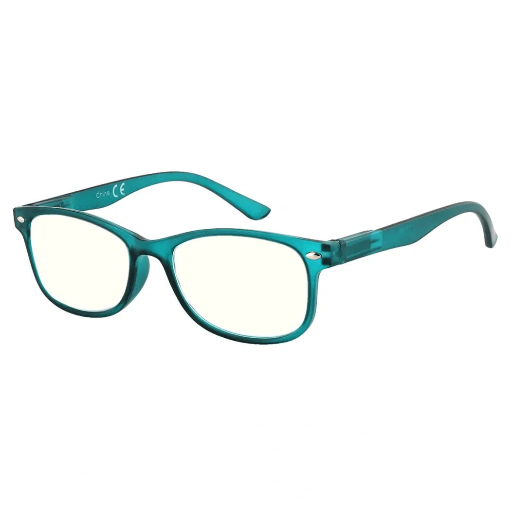Oval Dark Green Reading Glasses