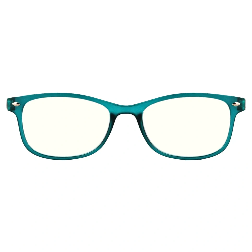Oval Dark Green Reading Glasses