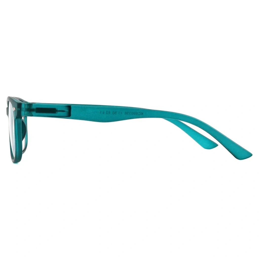 Oval Dark Green Reading Glasses