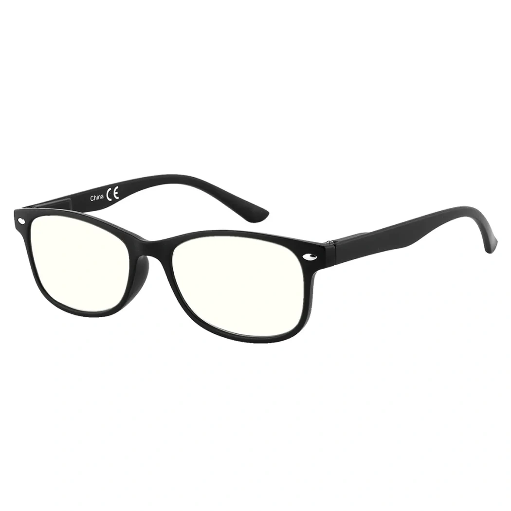 Oval Black Reading Glasses