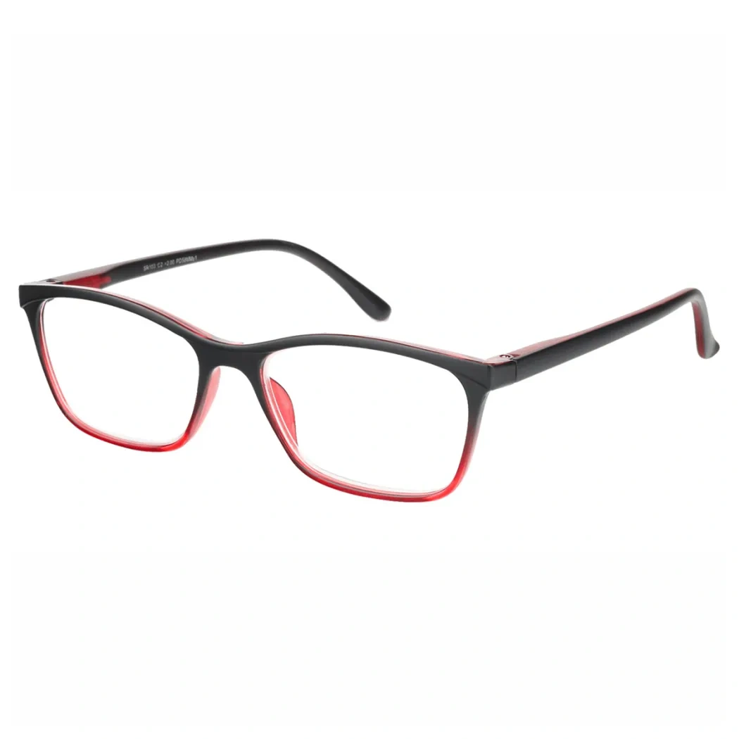 Rectangle Red Reading Glasses