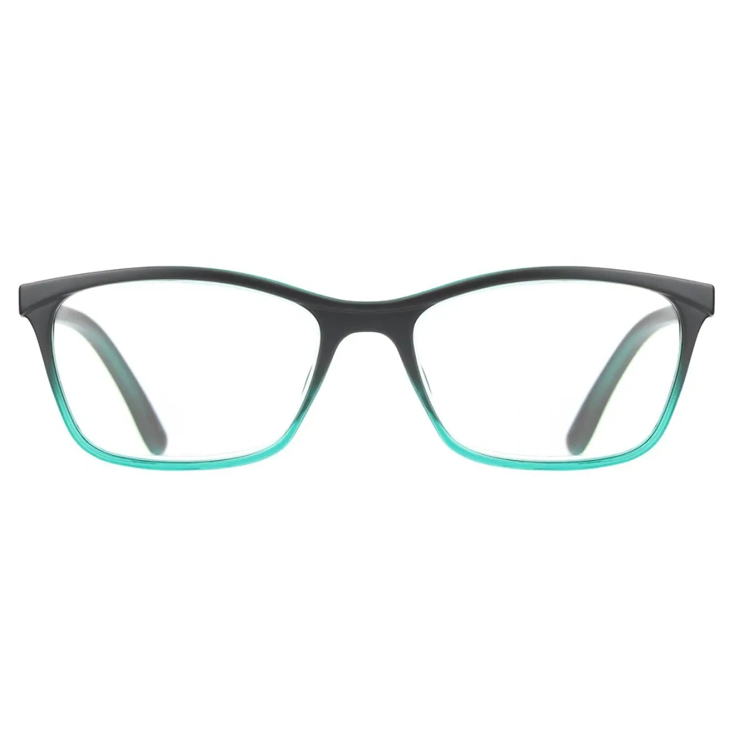 Rectangle Green Reading Glasses