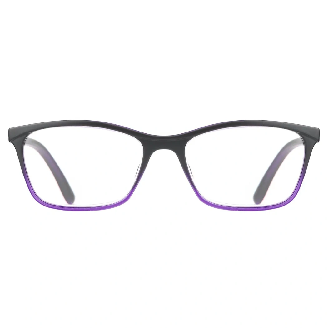 Rectangle Purple Reading Glasses