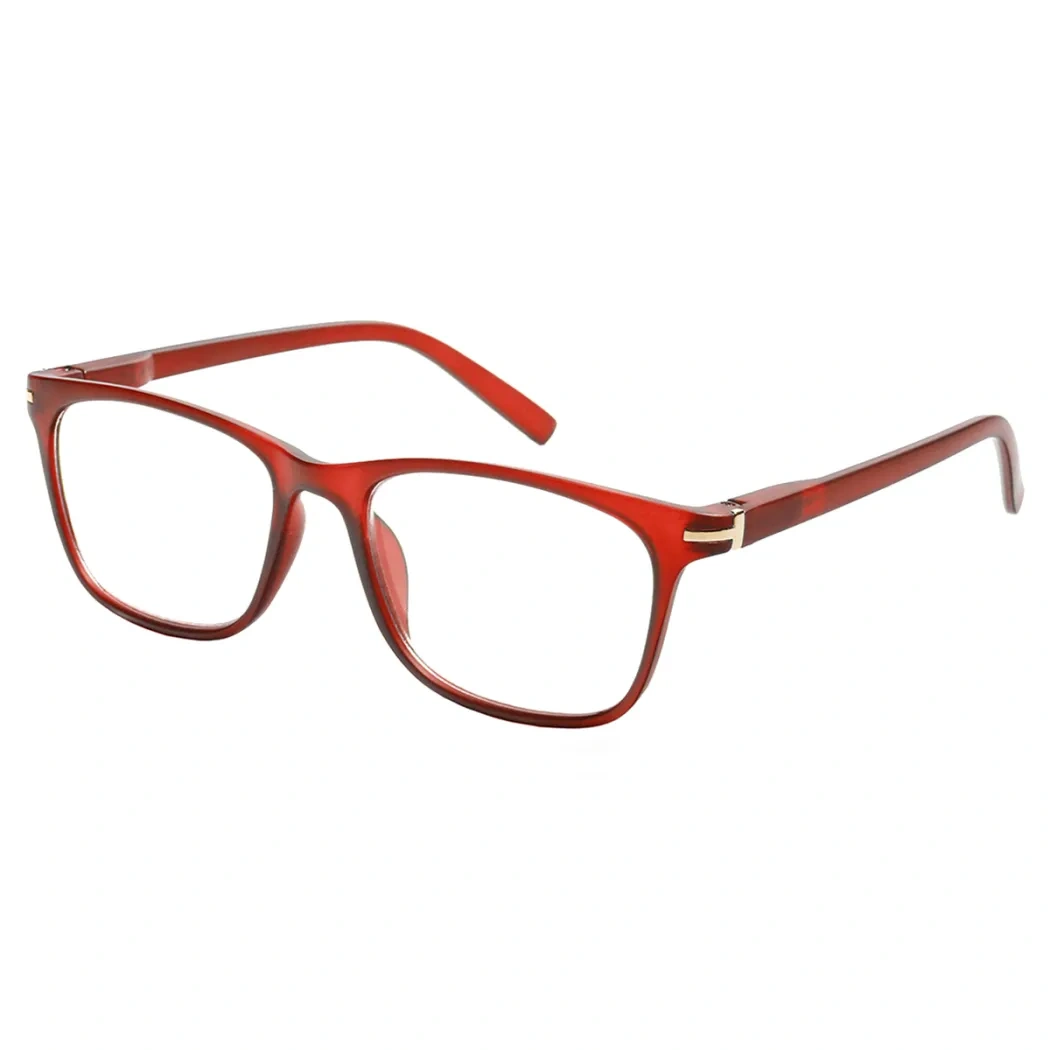 Rectangle Red Reading Glasses